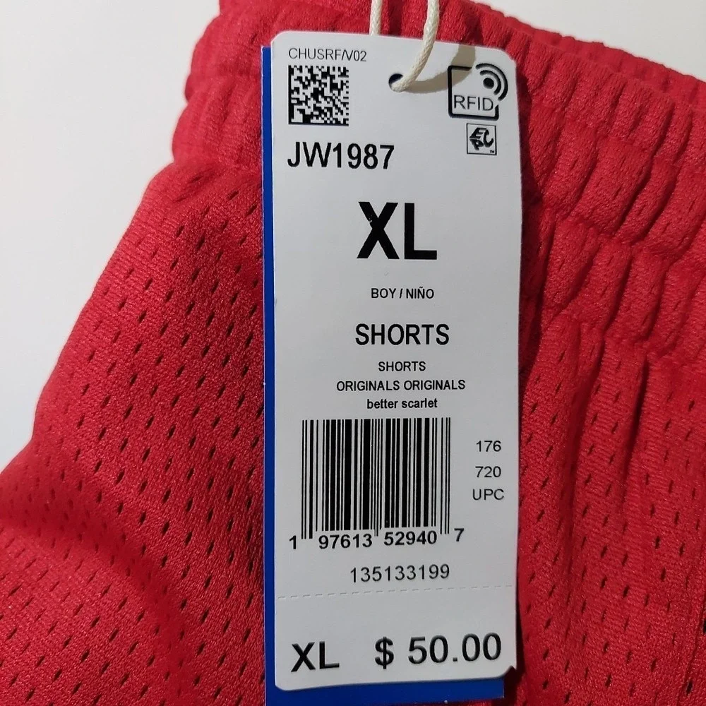 adidas Kids' Size XL - Originals Basketball Shorts JW1987 MSRP $50